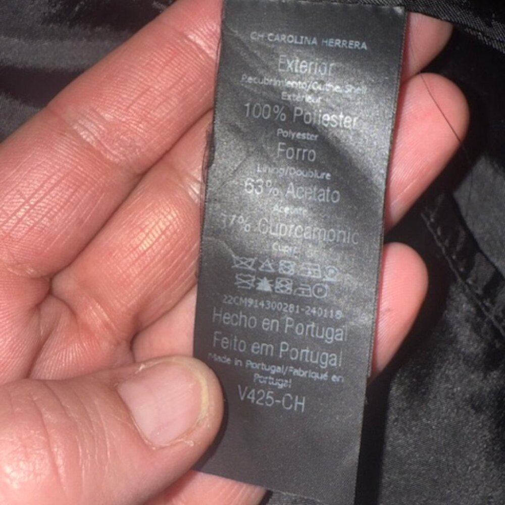 Black Carolina Herrera Cocktail Dress 6 - Picture 4 of 4
